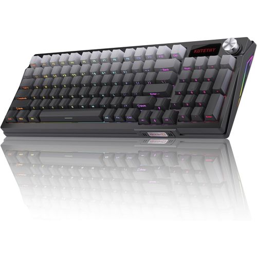 Teclado mecánico inalámbrico, interruptores prelubricados, estructura de junta.