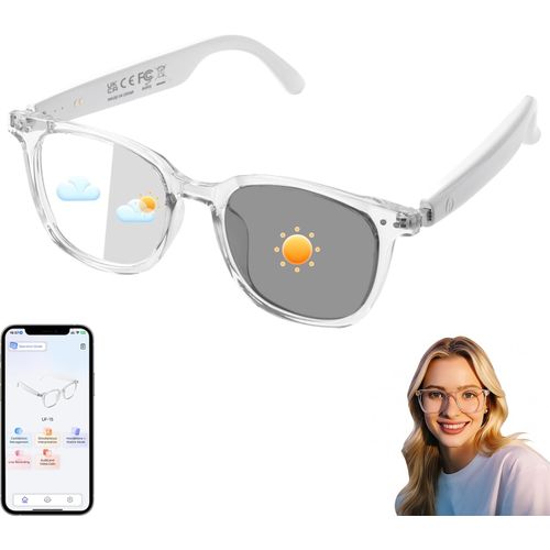 Gafas inteligentes AIcon traducción en tiempo real y audio169 idiomas con asistente de voz