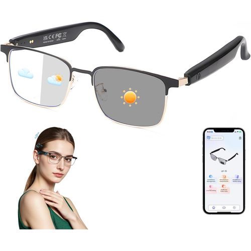 Lentes inteligentes de traductor AI, lentes de luz azul para mujeres y hombres