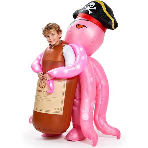 Disfraz Inflable Pulpo Pirata Infantil con Luces LED