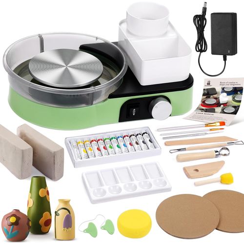 Rueda de cerámica para adultos – Kit completo de herramientas de cerámica
