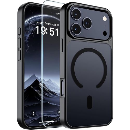 Funda iPhone 17 Pro MagSafe Magnética Antigolpes Negra