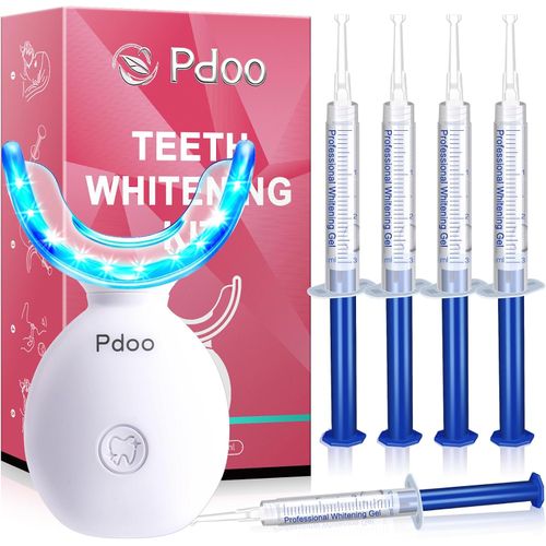 Kit de blanqueamiento de dientes con bandeja de luz LED