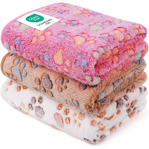 Pack 3 Mantas para Mascotas 58,4 x 40,6 cm Lavables