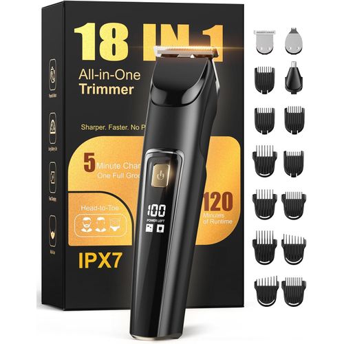 Recortadora 4 en 1 IPX7 con 15 Accesorios y 120 Min
