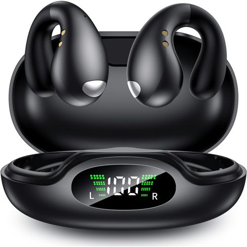 Auriculares ultra abiertos: cómodos auriculares de conducción ósea con clip