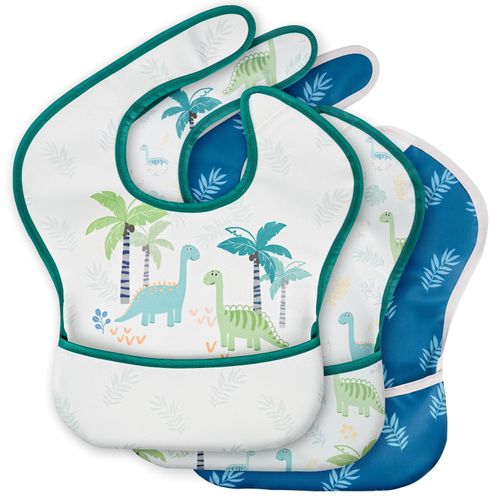 Paquete de 3 baberos impermeables para bebés