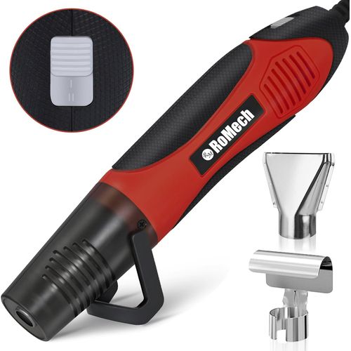Pistola de calor de 350 W con 2 boquillas, pistola de calor de doble temperatura
