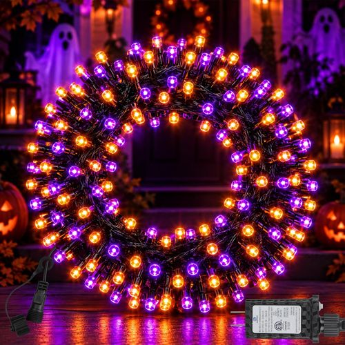 Cadena de luces LED para Halloween de 33 pies con enchufe