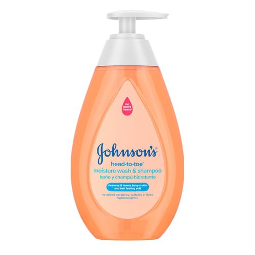 Johnson's Baby Champú y Gel de Baño 2 en 1 Suave Sin Lágrimas