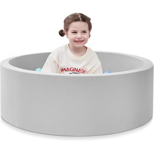 Piscina de Pelotas de Espuma, 35.4"x 11.8" Piscinas de Pelotas para Niños Pequeños
