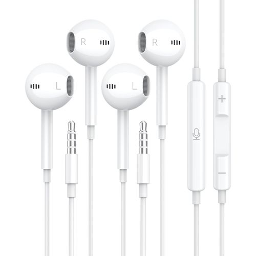 Audífonos de 3,5 mm con Micrófono y Control de Volumen