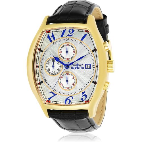Invicta 14330 Specialty Reloj Dorado con 3 Correas de Cuero para Hombre