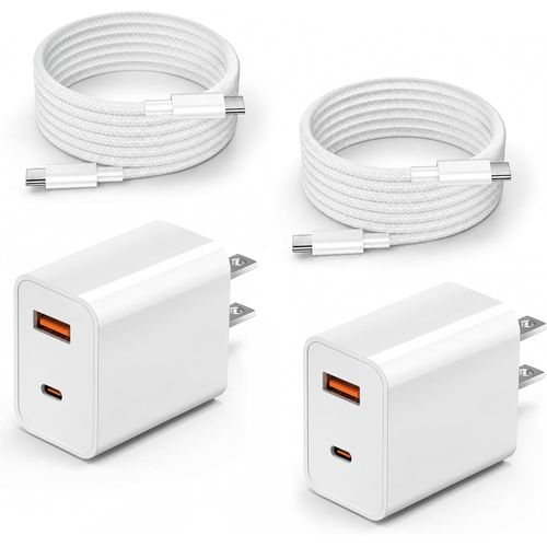 Cargador de Pared de 30 W con Doble Puerto y Cable