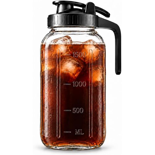 Jarra de Vidrio con Tapa para Nevera de 1,9 L