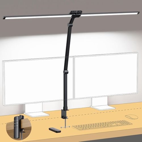 Lámpara LED de Escritorio con Pinza y Control Remoto 1500 lm