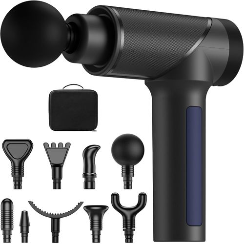 Pistola de Masaje Muscular de Percusión Recargable