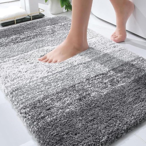 Olanly tapete de baño de microfibra absorbente 76 × 51 cm - ¡Oferta Relámpago!