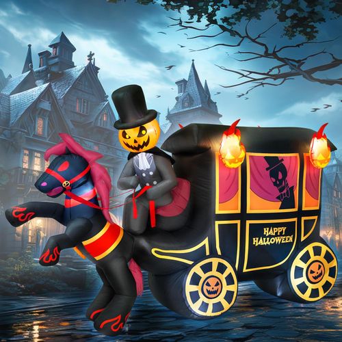 Inflables de Halloween de 10 pies de largo con luz LED incorporada