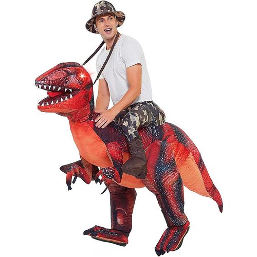 Disfraz de dinosaurio inflable para montar en T REX Inflable con aire de lujo