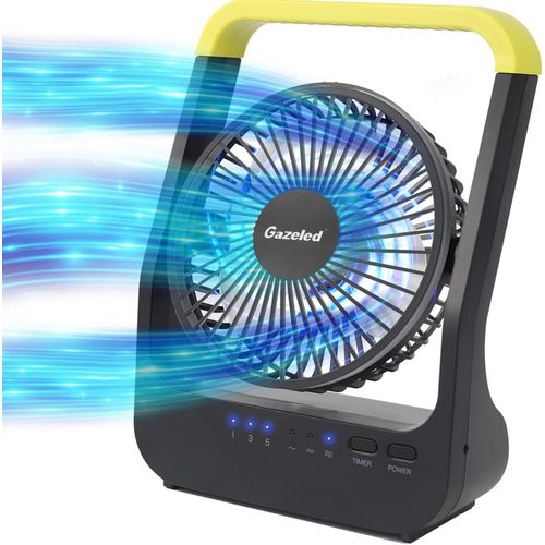 Ventilador alimentado por batería, ventiladores de larga duración a batería