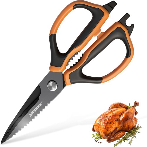 ANSHEE tijeras de cocina multiusos de acero inoxidable - ¡CUPÓN!