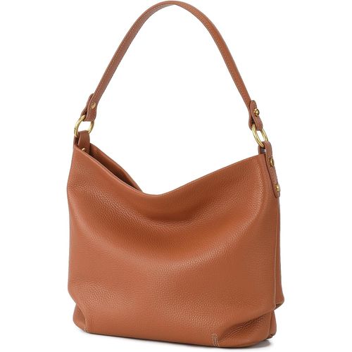 Bolso Hobo de Cuero Genuino para Mujer con Correa Ajustable