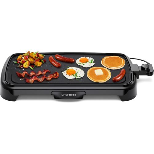 Chefman XL - Parrilla eléctrica con control de temperatura removible