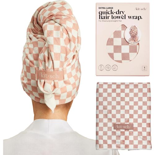 Kitsch Toalla de pelo de microfibra para mujer
