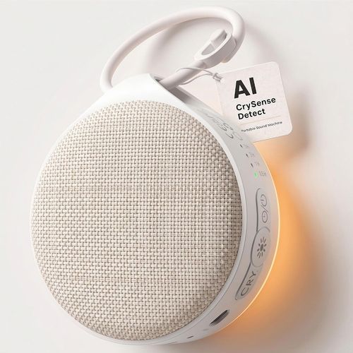 Glocusent Máquina de sonido Baby CrySense con 35 sonidos calmantes