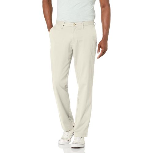 Nautica Pantalón Chino de Corte Clásico con Frente Plano Elástico Sólido Deck para Hombre