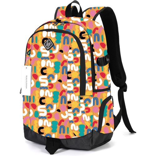 Mochila Escolar 25 L para Portátil Diseño Grafiti