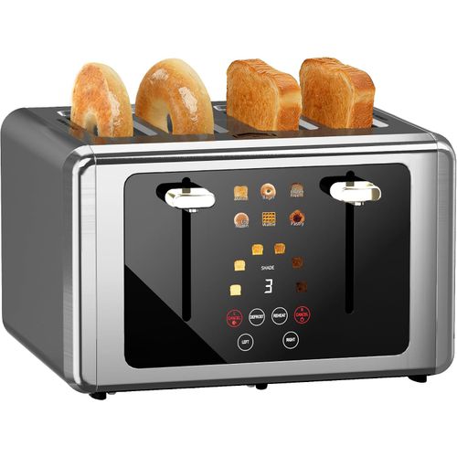 Tostadora Digital 4 Rebanadas Pantalla Táctil 6 Funciones