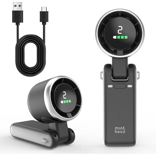 Ventilador Portátil Turbo 5 Velocidades 3600 mAh USB-C