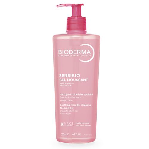 Bioderma Sensibio, gel espumoso limpiador y desmaquillante para pieles sensibles