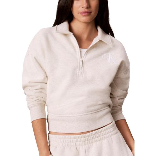 buzo Calvin Klein de cremallera corta para mujer