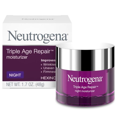 Neutrogena Crema hidratante facial nocturna Triple Age Repair de 1.7 onzas