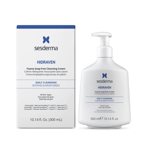 Sesderma HIDRAVEN Crema espumosa sin jabón, lavado facial suave