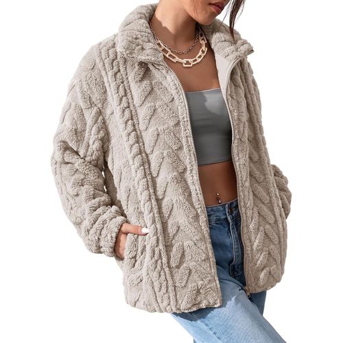 Dokotoo Chaqueta de forro polar de invierno para mujer