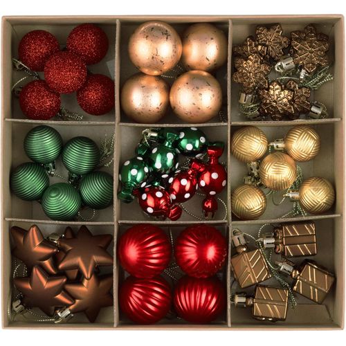 Juego de adornos de Navidad de 45 quilates