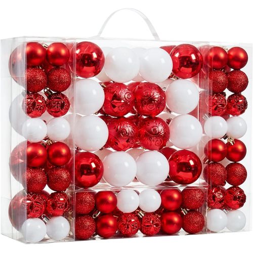 Juego de 87 adornos de bolas de Navidad inastillables