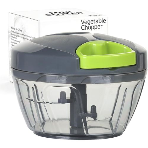 Picadora Manual de Verduras 500 ml con 3 Cuchillas