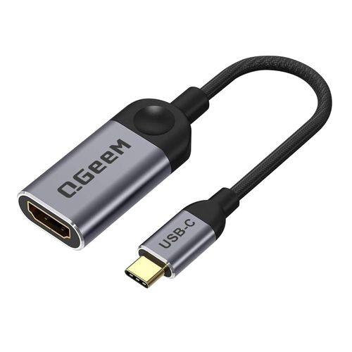 QGeeM - Adaptador USB C a HDMI, 4K tipo C a cable HDMI para teléfono portátil