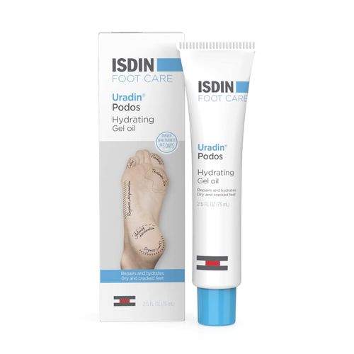 ISDIN Crema para el cuidado de pies, aceite de gel repara e hidrata los pies secos