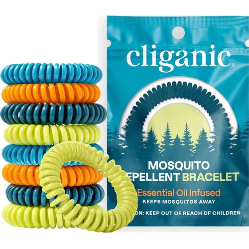Repelente Natural de mosquito pulseras Paquete de 10, Colores Variados