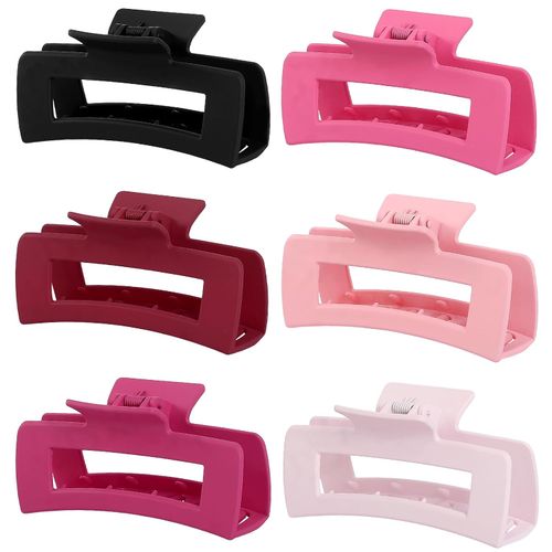 Pinzas Grandes para el Cabello 10 cm Antideslizantes x6