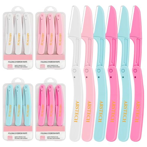 Rasuradoras Faciales Dermaplaning Plegables x12
