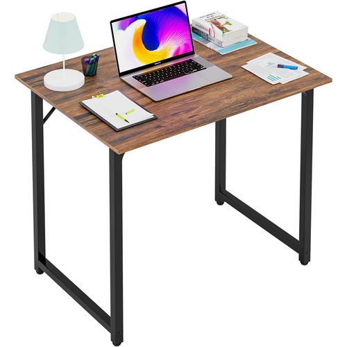PayLessHere Escritorio Moderno De Computadora En Forma De Z De 35 Pulgadas Para Oficina En Casa Con Gancho Para Auriculares Mesa De Trabajo